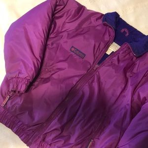 Girls Columbia Sportswear Company Youth Plum/Purple Puffer Jacket